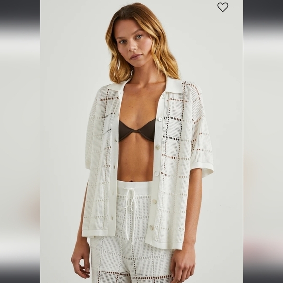 Rails Clemente top white medium NWOT - Picture 3 of 9